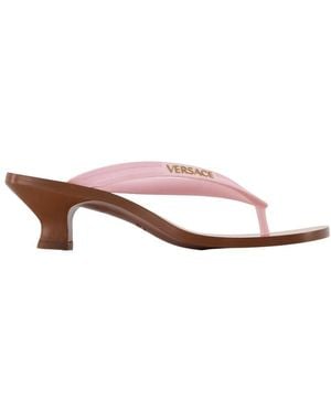 Versace Heeled Mules - Rosa