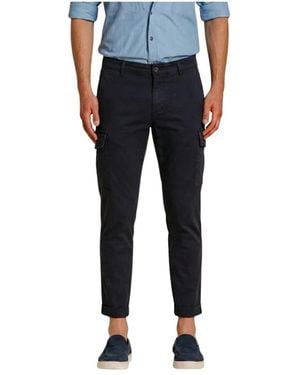 Mason's Slim-Fit Trousers - Blue