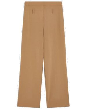 Semicouture Wide Trousers - Natural