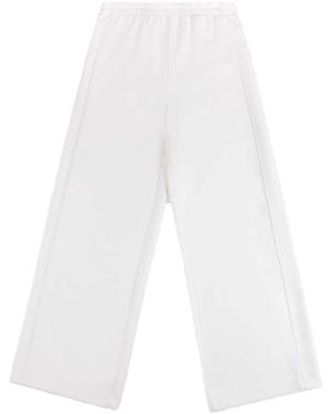 Fay Broeken ,Wit ,Regular Fit Jersey Broek