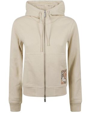Burberry Hoodies & Sweatvesten ,Katoen Stijlvolle Sweaters Voor De Lente - Naturel