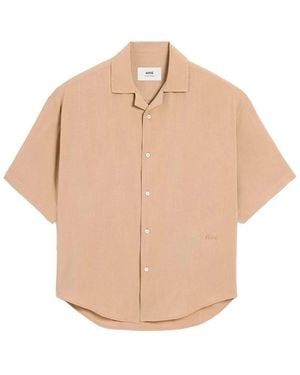 Ami Paris Short Sleeve Shirts - Neutro