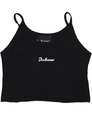 DISCLAIMER Sleeveless Tops - Nero