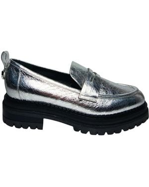 Sergio Rossi Mocassins Aus Leder - Blau