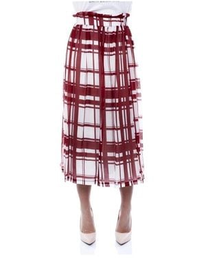 Alpha Studio Midi Skirts - Red