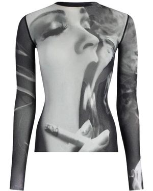 Jean Paul Gaultier Long Sleeve T-Shirts - Grey
