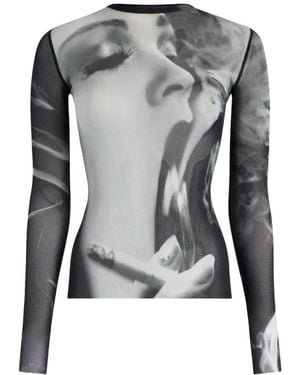 Jean Paul Gaultier Long Sleeve Tops - Gris