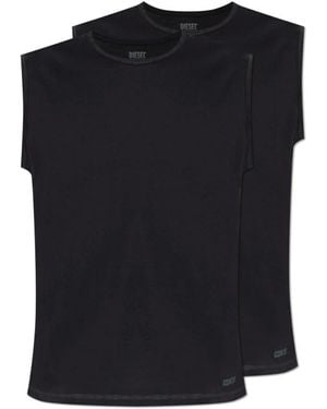 DIESEL Zweierpack T-Shirts Mit Logo Tom-Utlt-2Pack - Schwarz