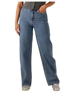 EDITED Theodora Denim Straight Leg Jeans - Blau