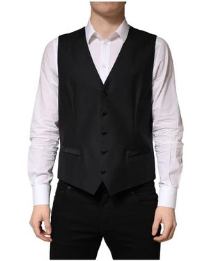Dolce & Gabbana Suit Vests - Black