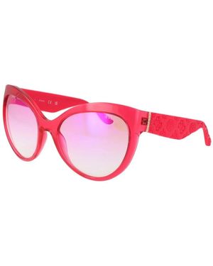 Guess Rosa Verspiegelte Runde Sonnenbrille Edelstahl - Pink