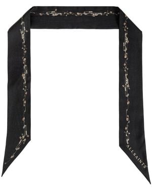 AllSaints Silky Scarves - Negro