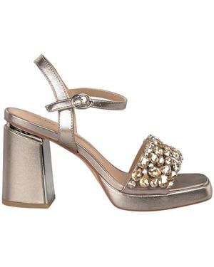 Alma En Pena. High Heel Sandals - Metallic