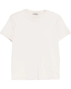 Max Mara Rundhals-T-Shirt - Weiß