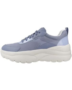 Geox Schoenen ,Blauw ,Leer Xtors Platform Trainers