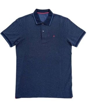 Carolina Herrera Blaues polo shirt kurzarm baumwolle