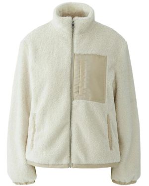 Ouí Hoodies & Sweatvesten ,Nylon Patch Zip-Through - Groen