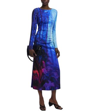 Desigual Midi Dresses - Blauw