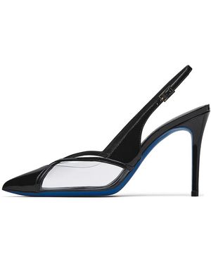 Loriblu Schoenen ,Zwart ,Leer Slingback - Blauw
