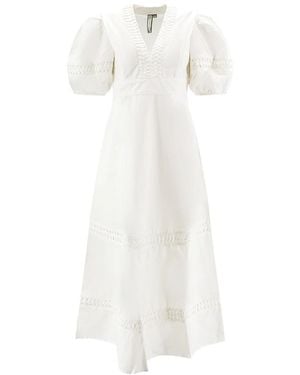 Scarlett Poppies Midi Dresses - White
