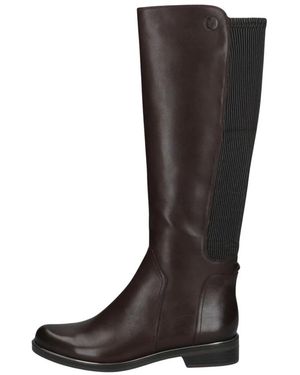 Caprice Stretch Back Knee High Laarzen - Zwart
