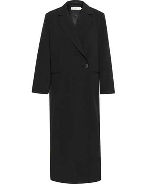 Inwear Double-Breasted Coats - Black