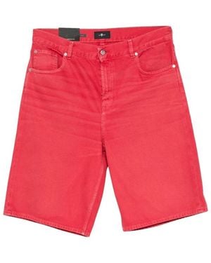 7 For All Mankind Bermudas - Red