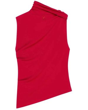 Courreges Sleeveless Tops - Rouge