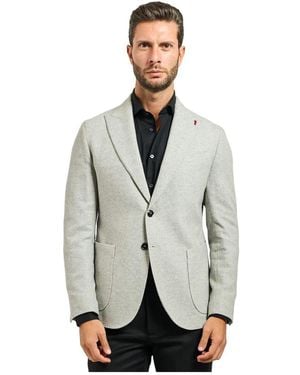 MULISH Ikonic Single-Breasted Jacke Mit Taschen - Grau