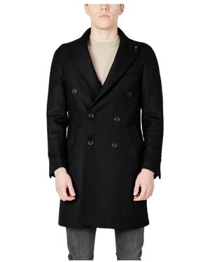 MULISH Cappotto classico in misto lana con tasche - Nero