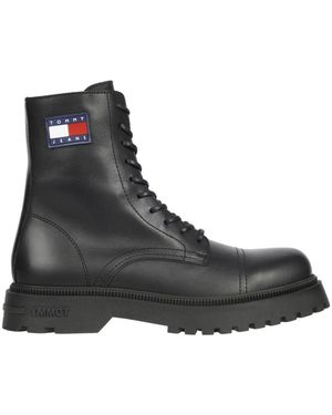 Tommy Hilfiger Lace-Up Boots - Black