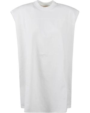 Mordecai Sleeveless Back-Striped Tank Top - Weiß