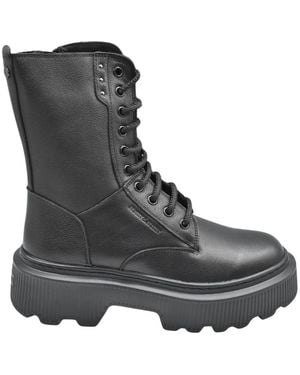 Janet & Janet Lace-Up Boots - Black