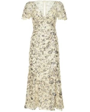 Self-Portrait Maxi Dresses - Metallic
