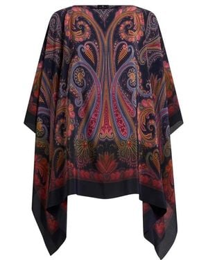 Etro Overhemden ,Veelkleurig ,Blouses - Rood