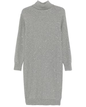 Peserico Knitted Dresses - Gris