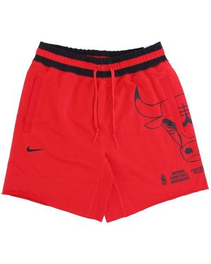 Nike Fitness ,Rood ,Katoen Chicago Bulls Fleece Shorts