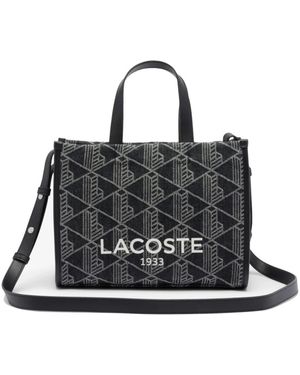 Lacoste Small Heritage Tote - Zwart