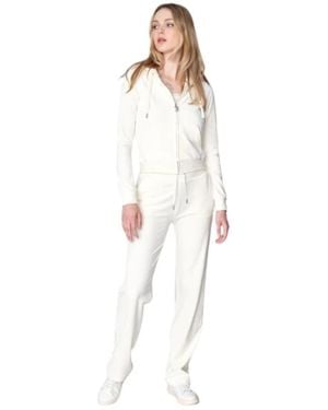 Juicy Couture Fitness ,Wit ,Polyester Robertson Classic Hoodie En Broek