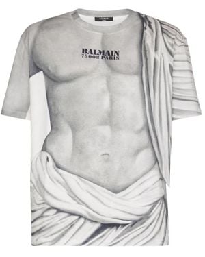 Balmain T-Shirts - Gray