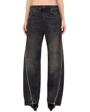 Haikure Bonnie Zip Denim Jeans - Zwart