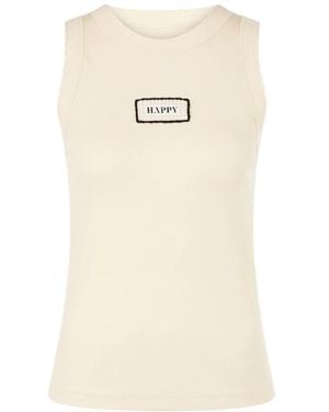 Marc Cain Sleeveless Tops - Natural