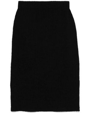 Vince Elegante Zwarte Smocked Rok