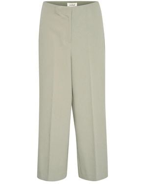 Soaked In Luxury Wide Trousers - Green