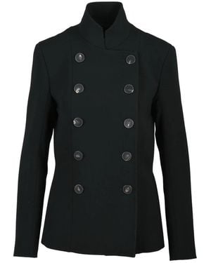 The Seafarer Double-Breasted Coats - Negro