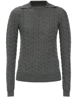 Etro Woll-Rollkragenpullover - Grau