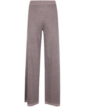 D.exterior Broeken ,Bruin ,Polyester Wijde Gebreide Broek