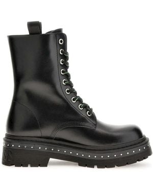 Guess Lace-Up Boots - Black