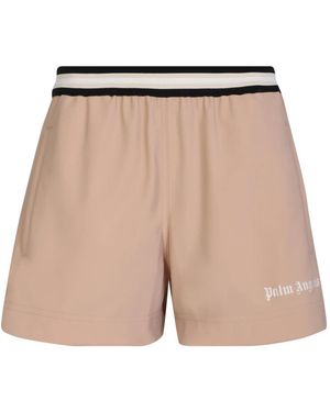 Palm Angels Miami Running Shorts - Naturel