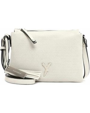 SURI FREY Offwhite Crossbody Tasche Vegan Feinsynthetik - Mettallic